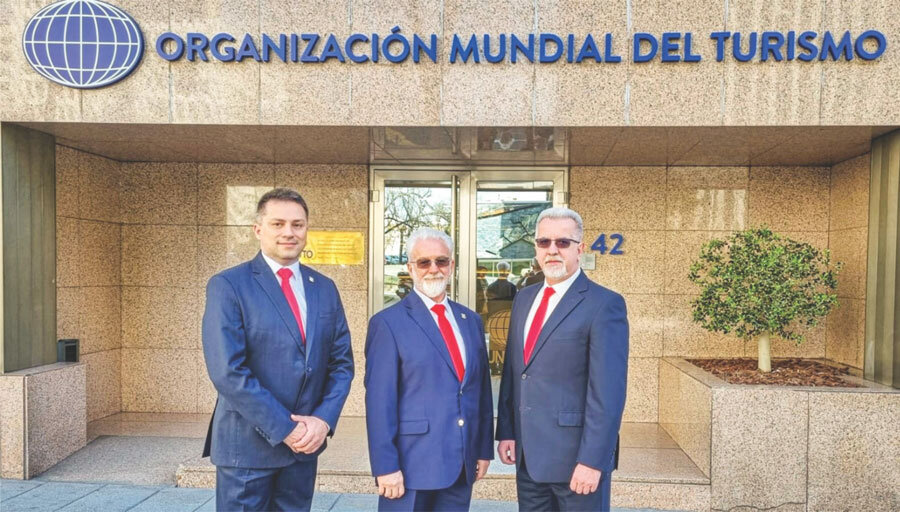 Делегација на Универзитетот Скопје во посета на седиштетот на Светскта туристичка организација во Мадрид.