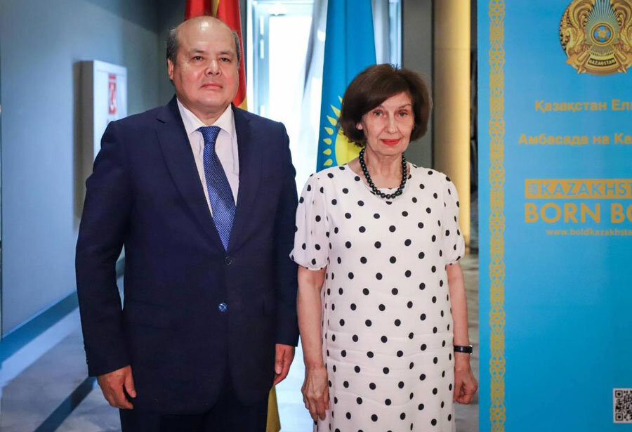 Буршаков: „Македонската страна покажува искрен интерес за продлабочување на соработката со Казахстан.“ | Извор: Кабинет на Претседател