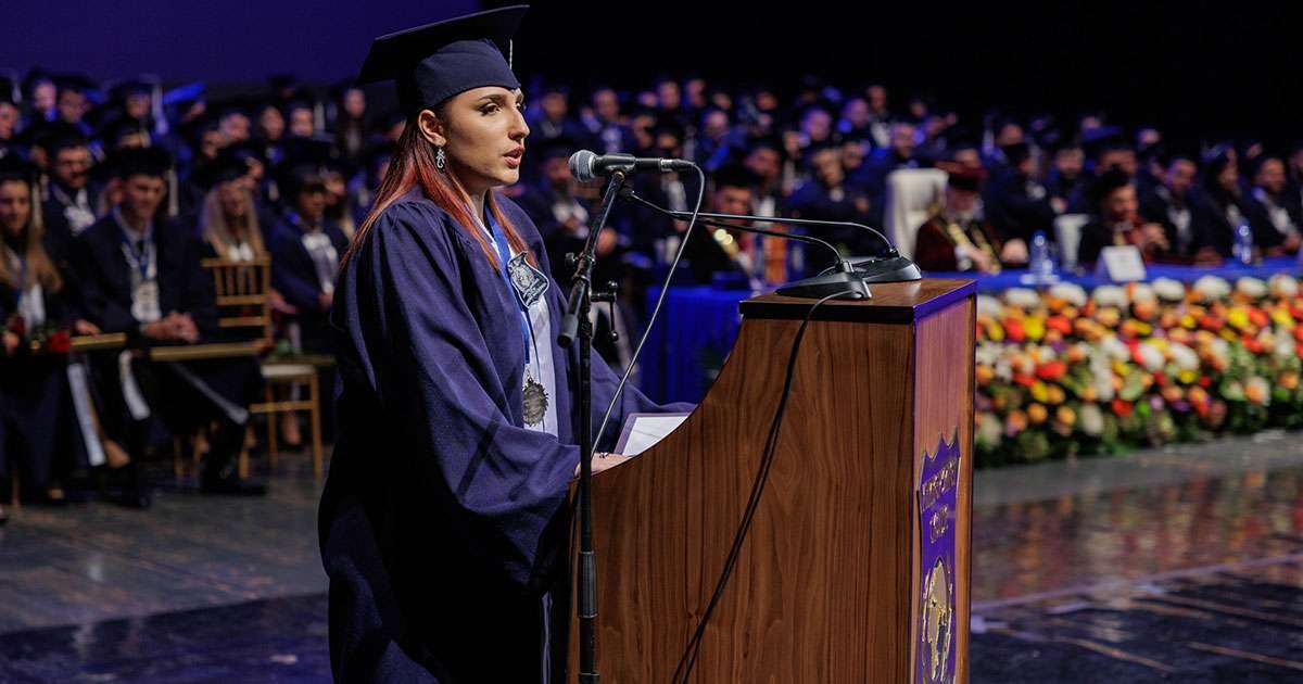 Анастасија Иванова, најдобар магистер на Универзитетот Скопје.