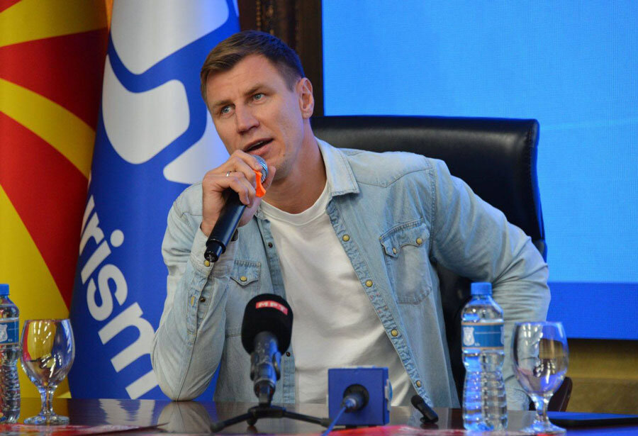 Даниил Шишкарев, двократен европски првак во Вардар. 